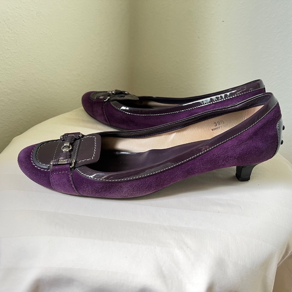 Tod's Driving Shoes Kitten Heel 9.5